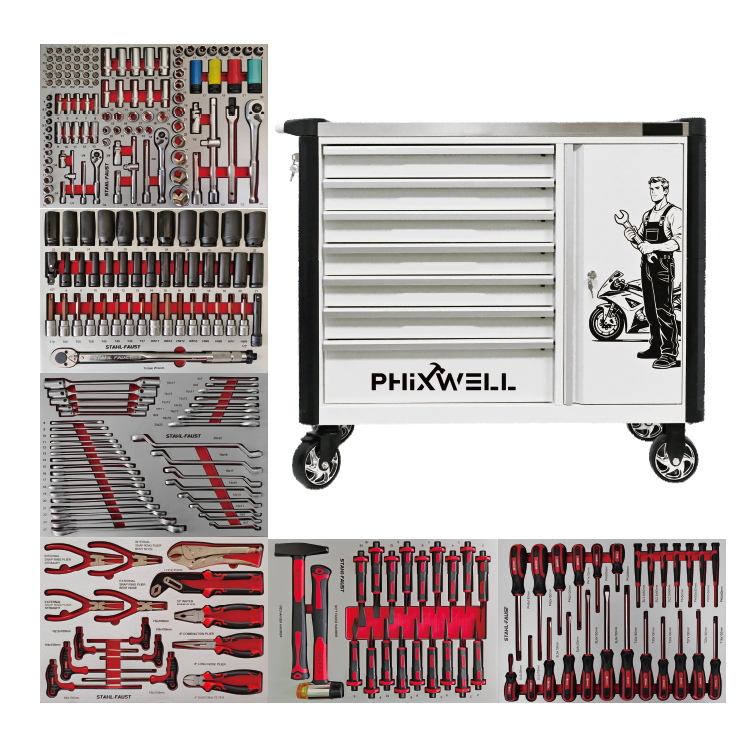 719516 PHIXWELL 7 drawer comh-aireachta uirlisí múnla nua