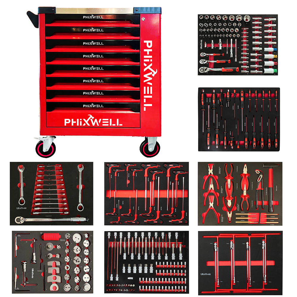 719513 PHIXWELL 8 tarraiceán comh-aireachta uirlis